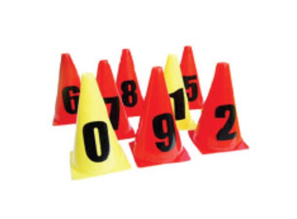 UMBRO Marker Cones set Nr.0-9 Set med 10 numrerade konor